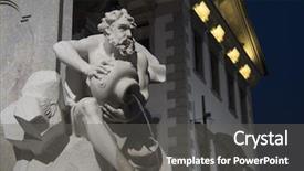  Presentation with 18th century - Beautiful presentation design featuring three carniolan rivers fountain of robba's fountain in the center of ljubljana slovenia in front of the city hall in ljubljana it was designed by the architect francesco robba in 18th century backdrop and a gray colored foreground