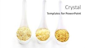  Presentation with cereal - Theme enhanced with three-cereal-seeds-in-spoon background and a white colored foreground