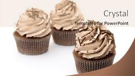  Presentation with sprinkles - Slides with three-chocolate-cupcakes-with-whipped background and a lemonade colored foreground