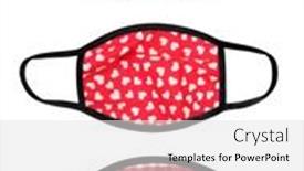  Presentation with epidemic - Presentation theme featuring three-cloth-face-masks-made background and a light gray colored foreground