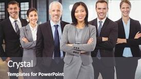  Presentation with nuclear arms - Amazing slide set having three crosses - portrait of businesspeople standing backdrop and a gray colored foreground