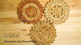  Presentation with different - Beautiful presentation theme featuring three-different-coasters-made backdrop and a yellow colored foreground