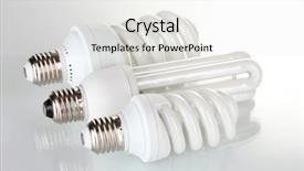  Presentation with saving - Amazing presentation theme having three different energy saving lamp backdrop and a white colored foreground
