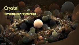  Presentation with spheres - PPT theme consisting of three dimensional - abstract 3d a background background and a wine colored foreground