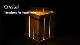  Presentation with box - Amazing slides having three dimensional - wooden box backdrop and a black colored foreground