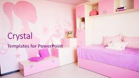  Presentation with nursery newborn child mom nursing - Audience pleasing presentation design consisting of three dimensional house - interior of a child interior backdrop and a lemonade colored foreground