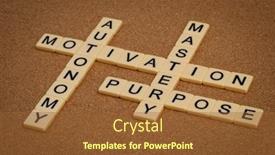  Presentation with personal development - Cool new slides with three-elements-of-true-motivation backdrop and a tawny brown colored foreground