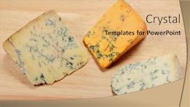  Presentation with english - Audience pleasing presentation consisting of three-english-blue-cheeses backdrop and a coral colored foreground