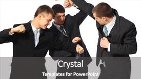  Presentation with three phase induction motor - Presentation theme enhanced with three fighting businessmen background and a dark gray colored foreground