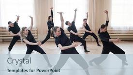  Presentation with black girls - Colorful PPT theme enhanced with three-fit-girls-and-four backdrop and a lemonade colored foreground