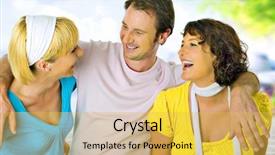  Presentation with keyword - Colorful theme enhanced with three friends having fun a keyword for this collection is wima7 backdrop and a yellow colored foreground