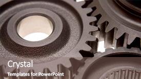  Presentation with floral border over white - Beautiful slides featuring three gears over white background backdrop and a  colored foreground