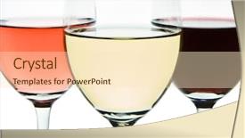  Presentation with red and white rose petals - Theme having three glasses with white rose background and a lemonade colored foreground