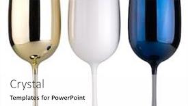  Presentation with events - Slide deck enhanced with three-glossy-plastic-blue-white background and a white colored foreground