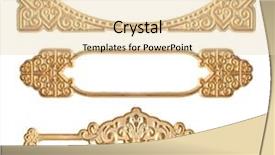  Presentation with gold border - Presentation having three golden embossed guilded frames background and a lemonade colored foreground