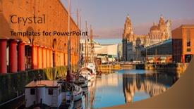  Presentation with historical buildings - PPT theme featuring three-graces-viewed-from-royal background and a red colored foreground