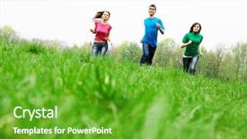  Presentation with lumpia spring rolls fried - Beautiful theme featuring three happy friends having fun backdrop and a shamrock green colored foreground