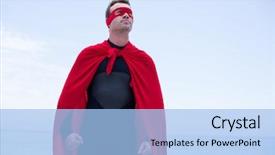  Presentation with low angle view of volleyball - PPT theme enhanced with three horizon - low angle view of confident background and a light blue colored foreground