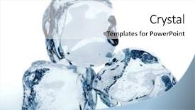  Presentation with ice - Presentation theme enhanced with three ice cubes background and a white colored foreground