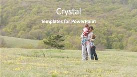  Presentation with free family - Slide deck with three kids enjoying free background and a  colored foreground