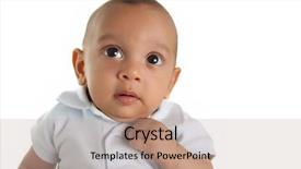  Presentation with baptism baby boy - Presentation theme enhanced with three month old baby boy background and a mint green colored foreground