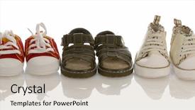  Presentation with baby fashion - Slide deck consisting of three pairs of baby background and a  colored foreground