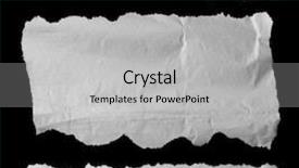  Presentation with black paper - PPT theme having three pieces of torn paper background and a light gray colored foreground