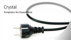  Presentation with electric - Presentation design enhanced with cadre - white canvas on the wall background and a  colored foreground.