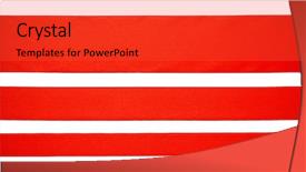  Presentation with red ribbon hiv - Amazing slide set having three red horizontal ribbons isolated backdrop and a red colored foreground