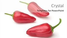  Presentation with jalapeno - Beautiful theme featuring three-red-jalapeno-chili-peppers backdrop and a sky blue colored foreground