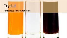  Presentation with carbonated soft drink - Cool new PPT theme with abstract background from an air bubbles in a liquid extreme closeup macro backdrop and a gray colored foreground