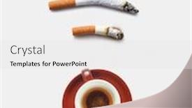  Presentation with simbol - Presentation having three-roach-cigaretts-around background and a white colored foreground