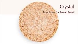  Presentation with wheat - Audience pleasing slide deck consisting of three round wheat airy crispbread backdrop and a lemonade colored foreground