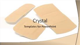  Presentation with aid - Cool new PPT theme with three sizes of first aid backdrop and a lemonade colored foreground