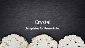  Presentation with dark grey - Audience pleasing PPT theme consisting of three-sliced-white-cauliflowers-isolated backdrop and a dark gray colored foreground