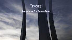  Presentation with air force - PPT theme enhanced with freed - three spires of air force background and a tawny brown colored foreground