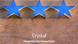 Presentation with star - Theme with three star hotel sign corsica background and a coral colored foreground