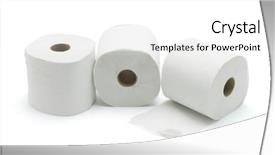  Presentation with toilet - Cool new presentation with three toilet rolls on white backdrop and a white colored foreground