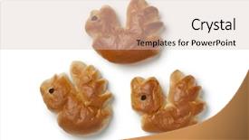  Presentation with palm sunday - Amazing theme having three traditional palm sunday rolls backdrop and a soft green colored foreground