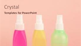  Presentation with hand sanitizer - Colorful presentation enhanced with three-trendy-colorful-small-100ml backdrop and a lemonade colored foreground