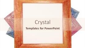  Presentation with square - Colorful slide deck enhanced with three-trendy-wooden-square-frames backdrop and a lemonade colored foreground