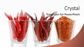  Presentation with pepper - PPT theme with three versions of red pepper background and a white colored foreground