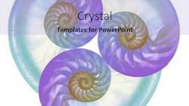  Presentation with colored - Theme featuring three-vivid-colored-blue-nautilus background and a light blue colored foreground