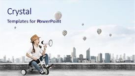  Presentation with preschool graduation - Amazing presentation having three wheeler - little cute girl of preschool backdrop and a sky blue colored foreground