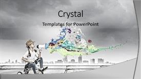  Presentation with preschool brain - Beautiful PPT theme featuring three wheeler - little cute girl of preschool backdrop and a  colored foreground