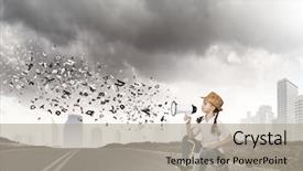  Presentation with preschool - Colorful theme enhanced with three wheeler - little cute girl of preschool backdrop and a  colored foreground