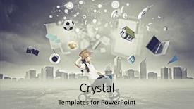  Presentation with abc preschool - Audience pleasing PPT theme consisting of three wheeler - little cute girl of preschool backdrop and a light gray colored foreground