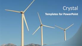 Presentation with windmills - Amazing PPT layouts having three-windmills-near-palm-springs backdrop and a teal colored foreground