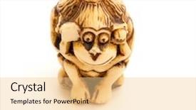  Presentation with mystic - Theme enhanced with three wise monkeys sometimes call background and a lemonade colored foreground