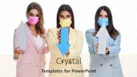  Presentation with pastel - Audience pleasing PPT layouts consisting of three-women-in-pastel-suits backdrop and a lemonade colored foreground